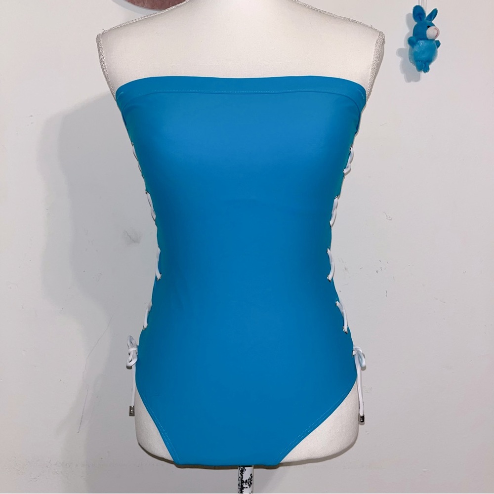 Tommy Hilfiger | Blue Strapless one piece Swimsuit